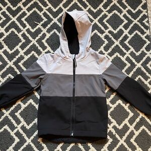 Toddler Gray Ombré Rain Jacket